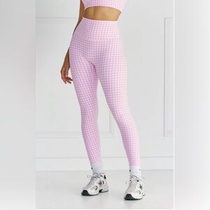 Astoria LUXE BALANCE Full Length Legging - Pink Gingham
